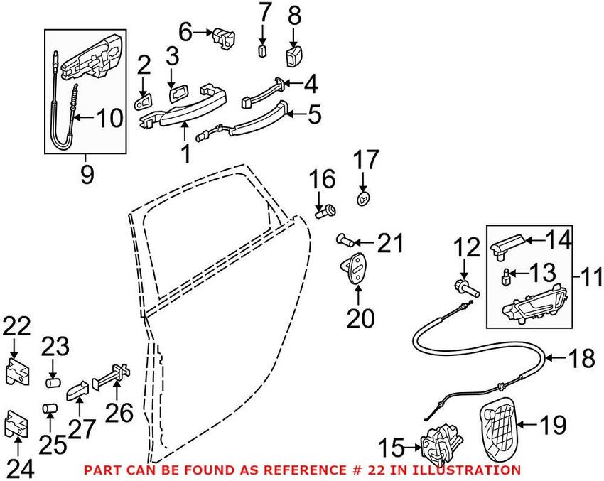 Audi Door Hinge 8K0831402E